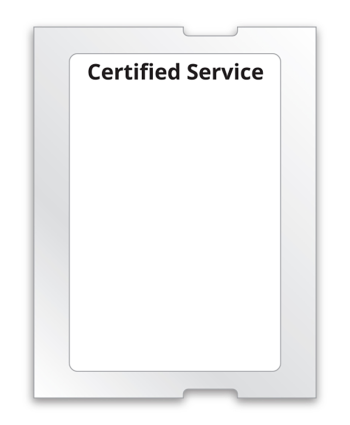 Service Reminder Labels (Roll) - Certified Service