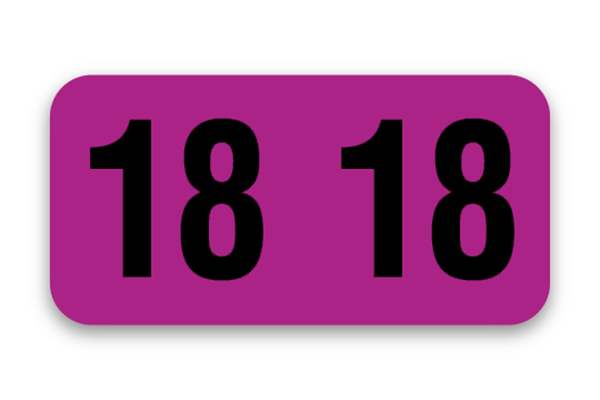 FILE RIGHT Service File Year Labels (Roll)
