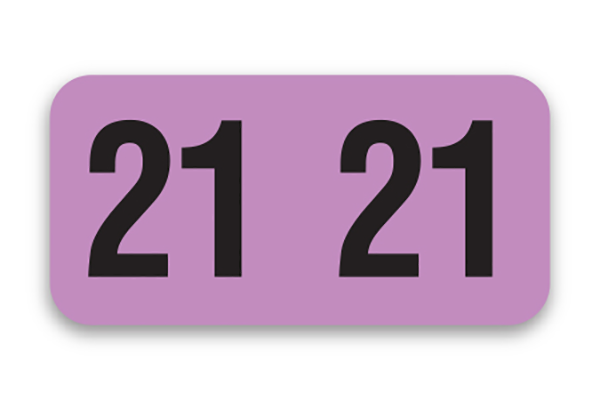 FILE RIGHT Service File Year Labels (Roll)