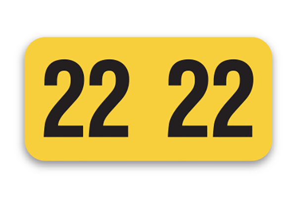 FILE RIGHT Service File Year Labels (Roll)