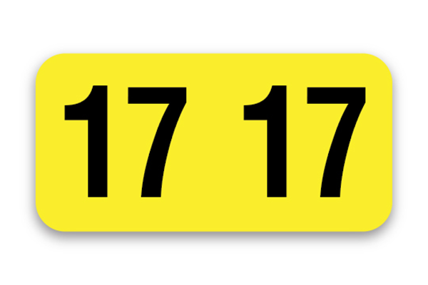 FILE RIGHT Service File Year Labels (Ringbook)