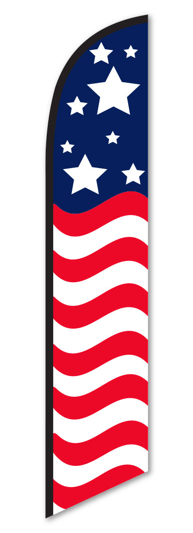 Swooper Banner Kit - 8-Stars American Flag