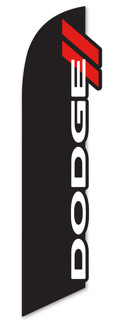 3D Swooper Banner - Dodge