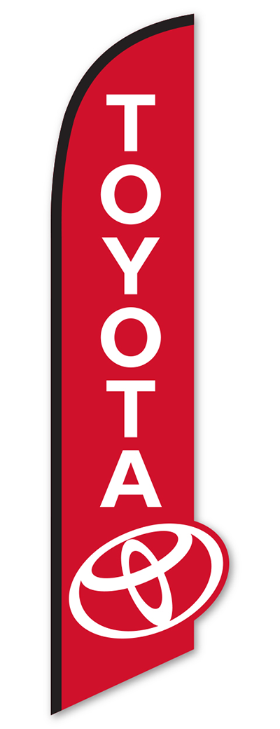 3D Swooper Banner - Toyota