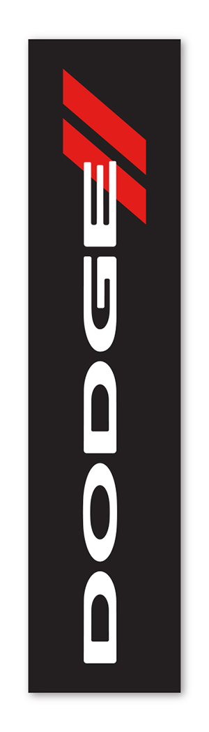 Flat Top Swooper Banner - Dodge