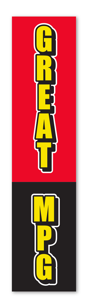 Flat Top Swooper Banner - Great MPG