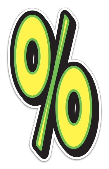 16" Giant Magnetic Numbers - Yellow/Green