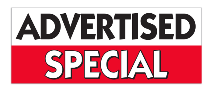 Windshield Banner - Advertised Special