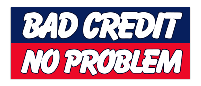 Windshield Banner - Bad Credit No Problem
