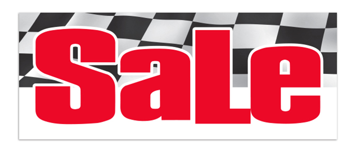 Windshield Banner - Sale (Checkered Flag)