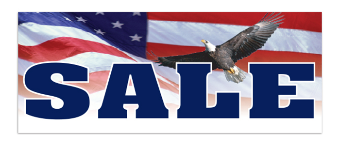 Windshield Banner - Sale (Patriotic)