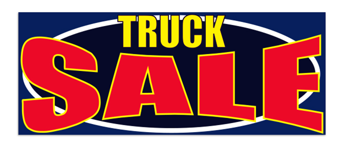 Windshield Banner - Truck Sale