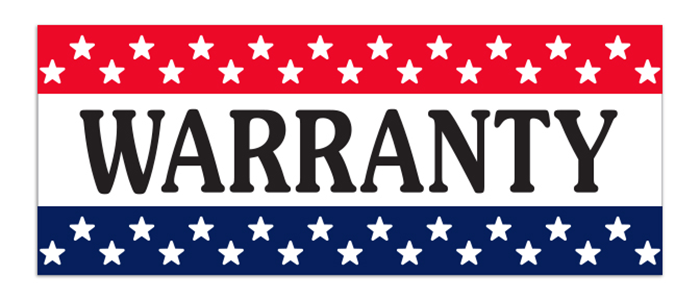 Windshield Banner - Warranty