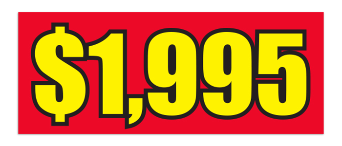 Windshield Banner - Pricing