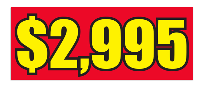 Windshield Banner - Pricing