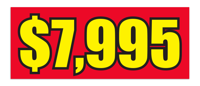 Windshield Banner - Pricing