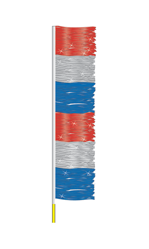 Metallic Fringe Ground Pennants