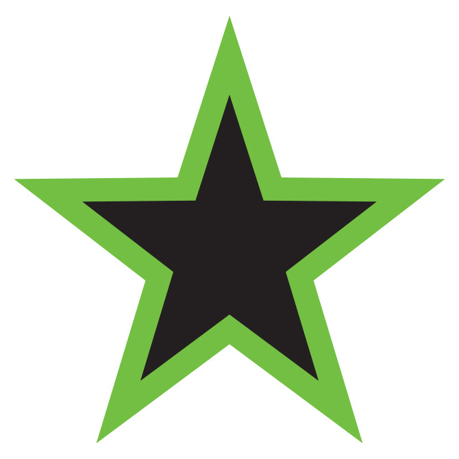 5" 2-Color Star Decals