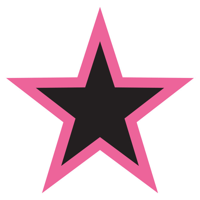 5" 2-Color Star Decals