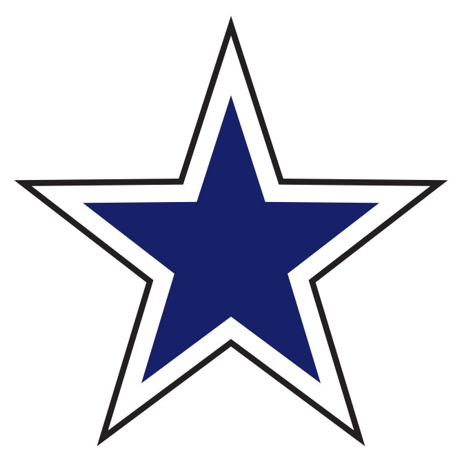 5" 2-Color Star Decals