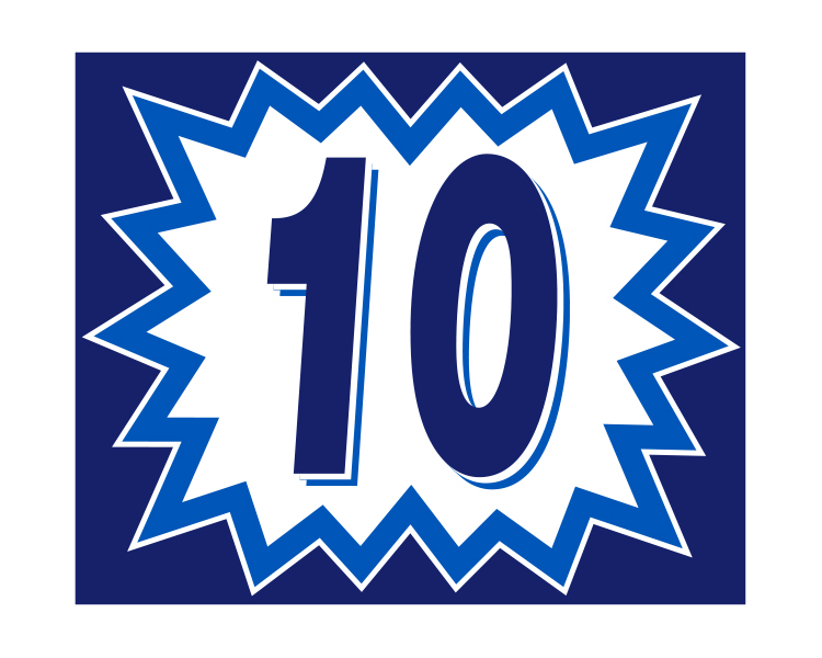 Blast Year Decals - White/Blue