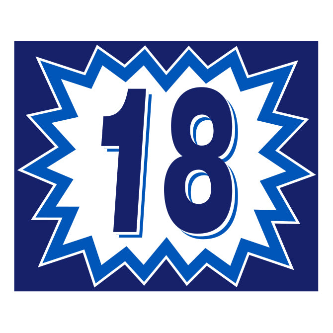 Blast Year Decals - White/Blue
