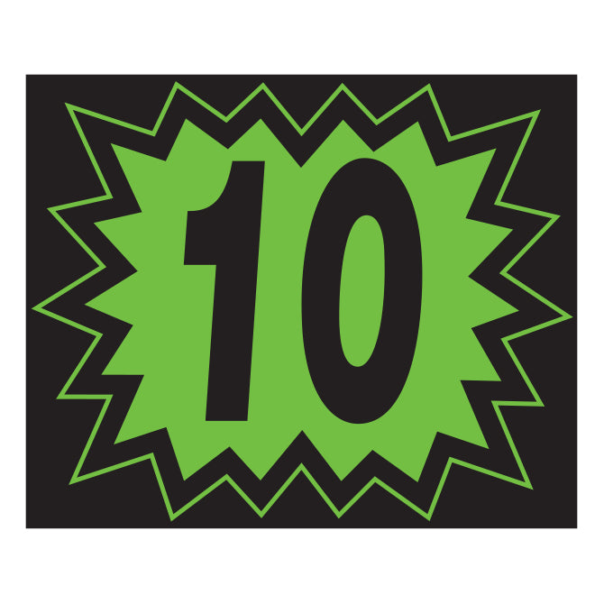 Blast Year Decals - Fluorescent Green/Black
