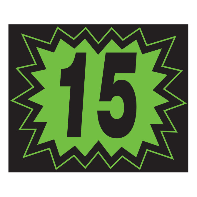 Blast Year Decals - Fluorescent Green/Black