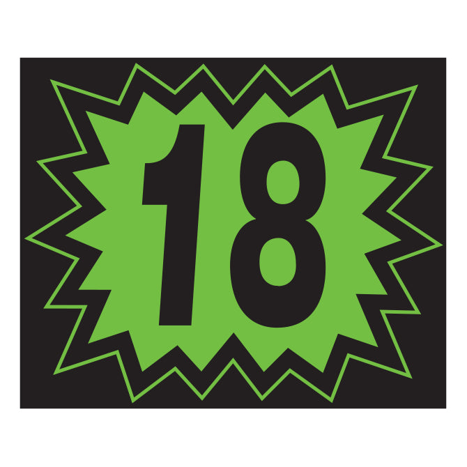 Blast Year Decals - Fluorescent Green/Black