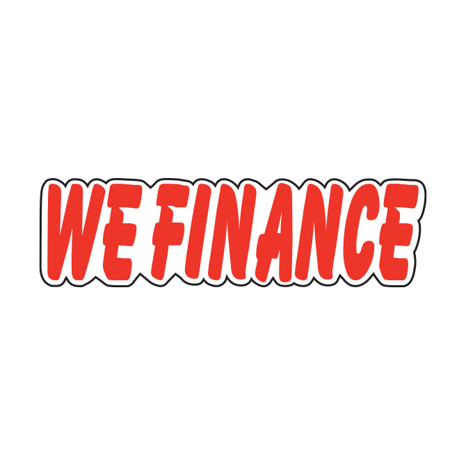 Die Cut Slogan Decals - Red/White