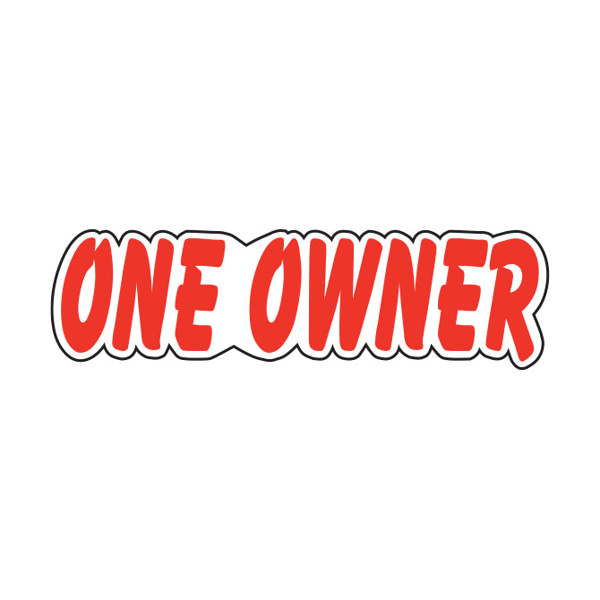 Die Cut Slogan Decals - Red/White