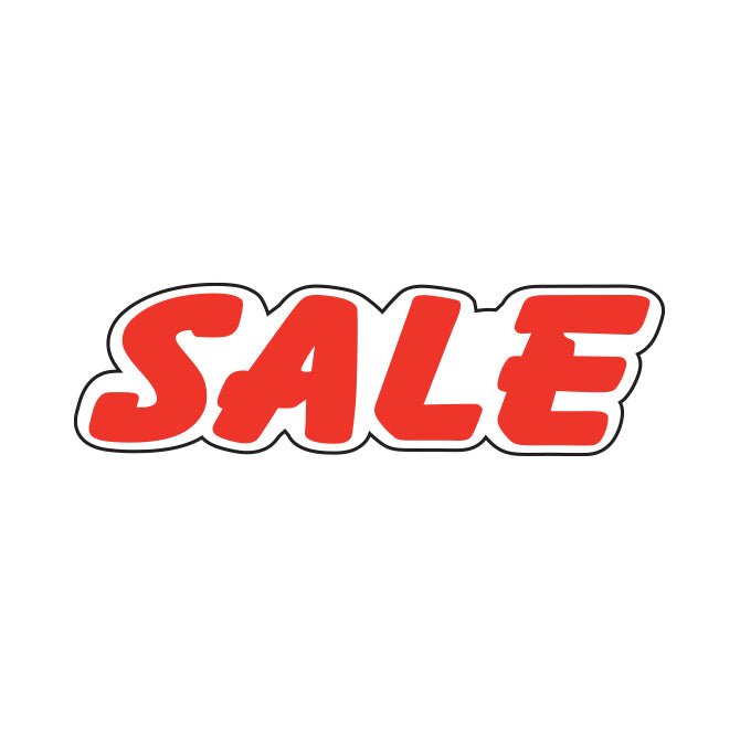 Die Cut Slogan Decals - Red/White