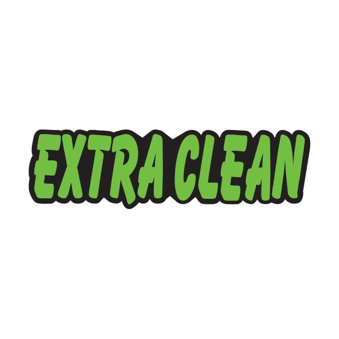 Die Cut Slogan Decals - Fluorescent Green/Black