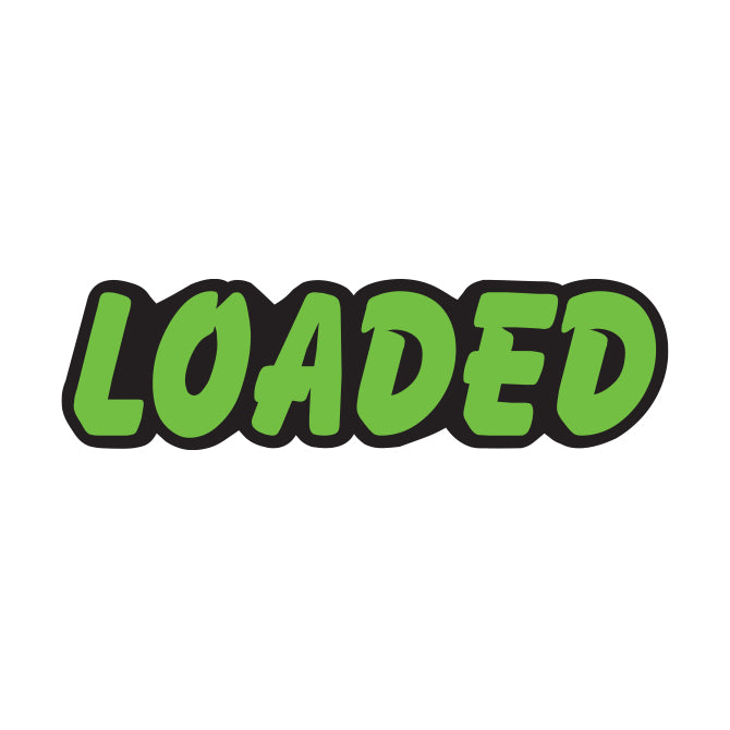 Die Cut Slogan Decals - Fluorescent Green/Black