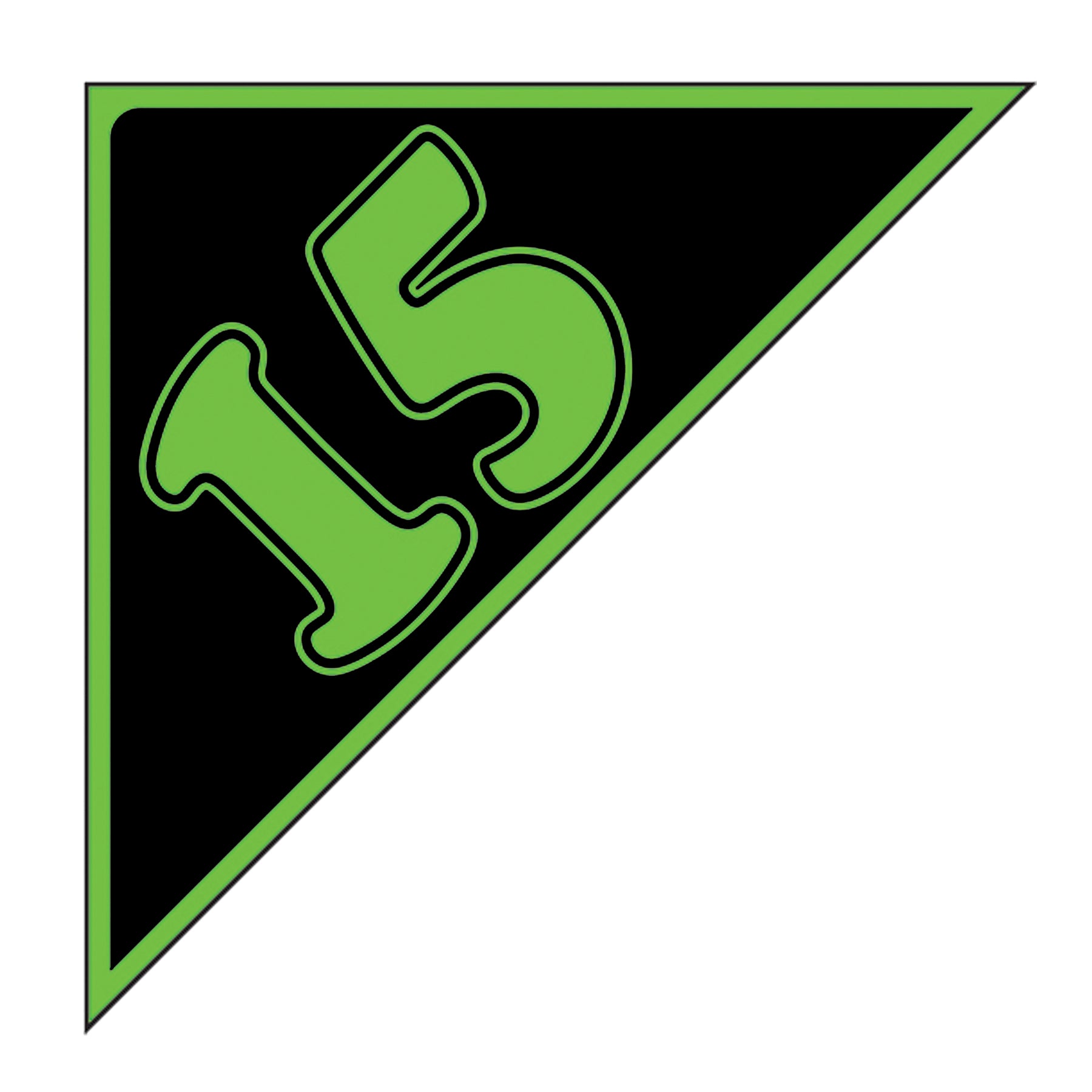 Angle Year Decals - Fluorescent Green/Black
