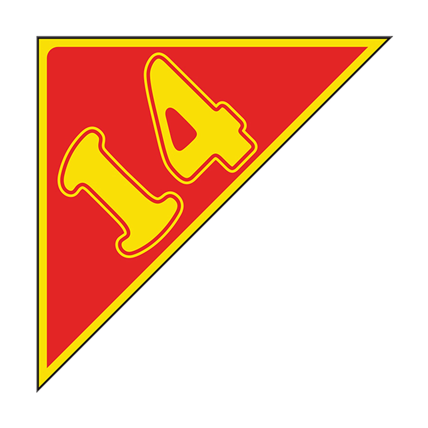 Angle Year Decals - Yellow/Red