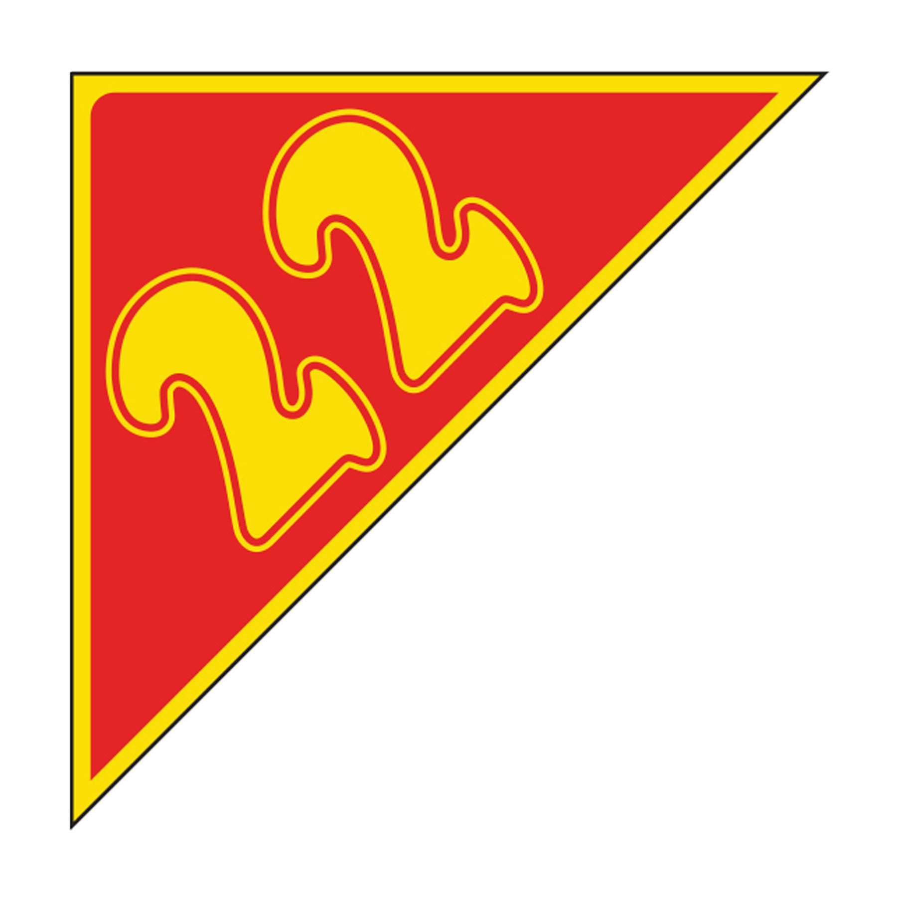 Angle Year Decals - Yellow/Red
