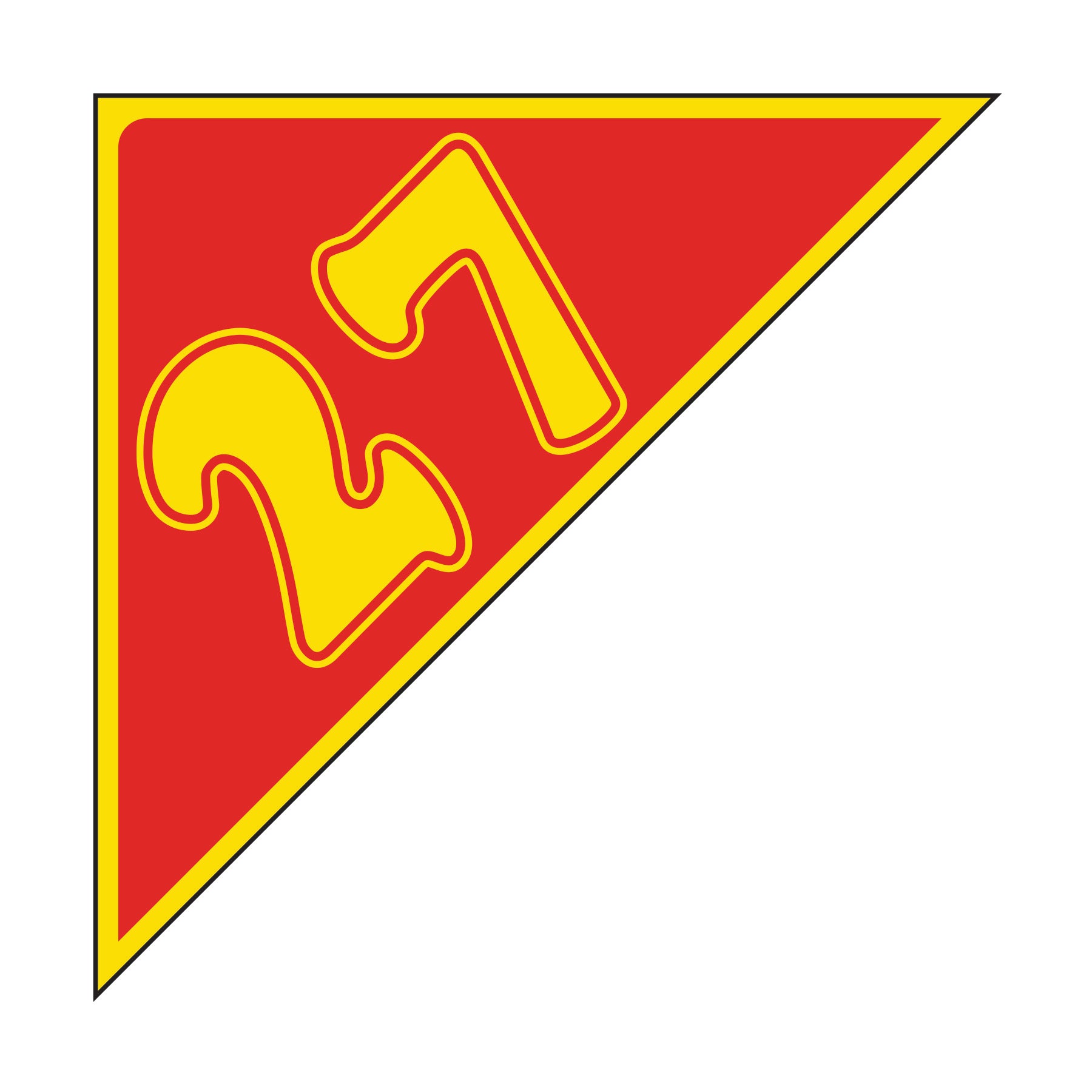 Angle Year Decals - Yellow/Red