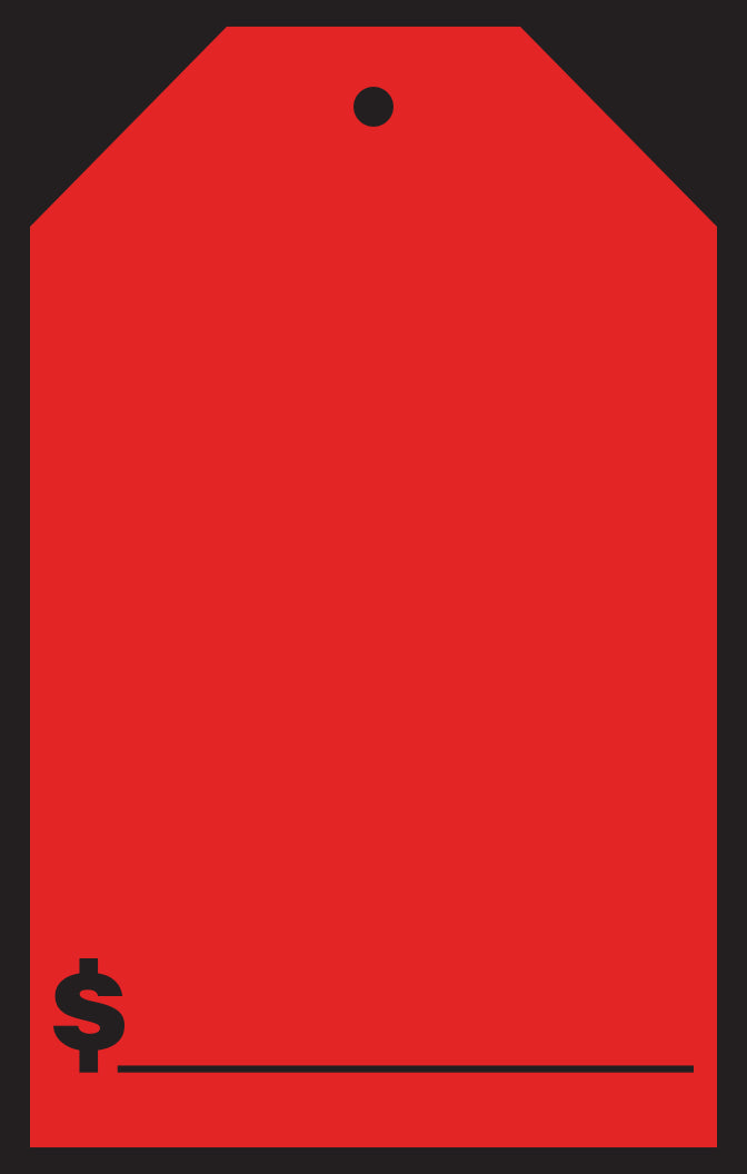 Hang Tag Decals (7" x 11") - Blank