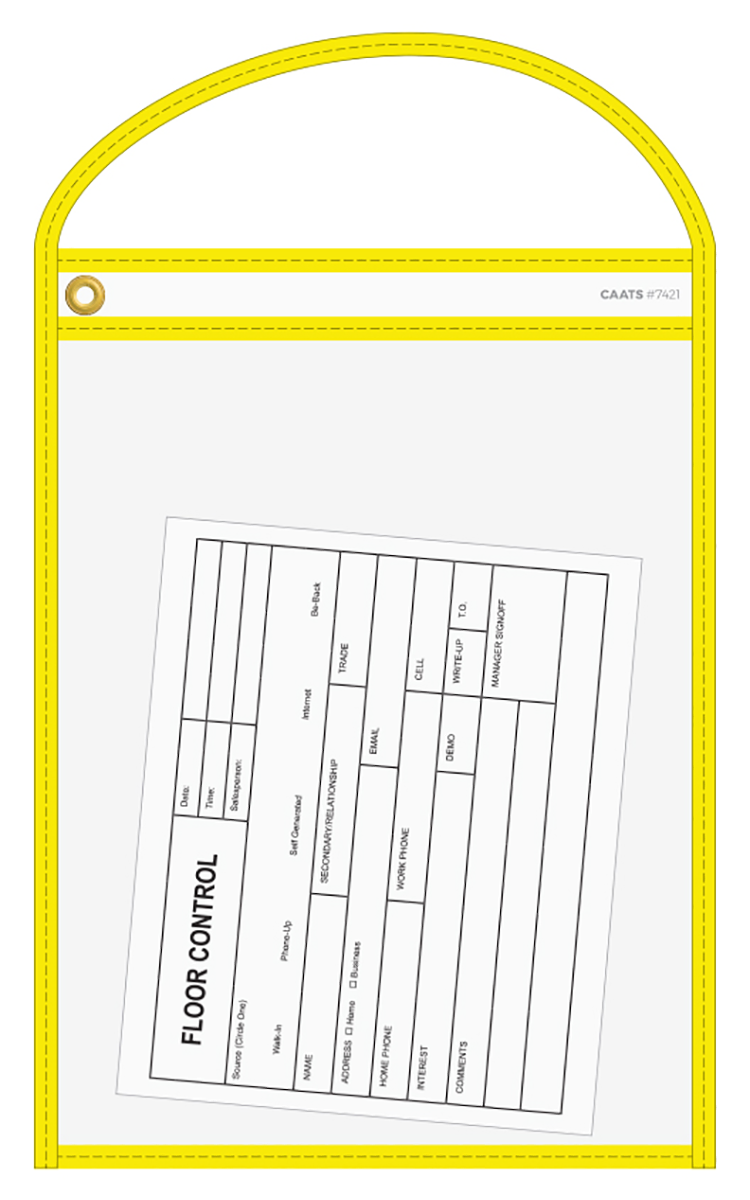 CAATS Neon Stitched Work Ticket Holders