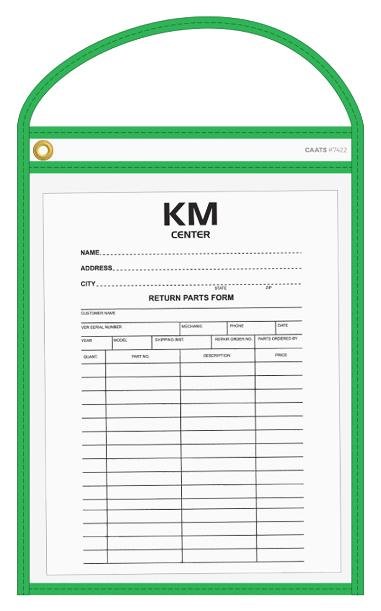 CAATS Neon Stitched Work Ticket Holders