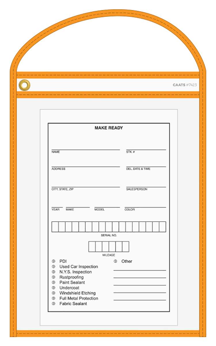 CAATS Neon Stitched Work Ticket Holders