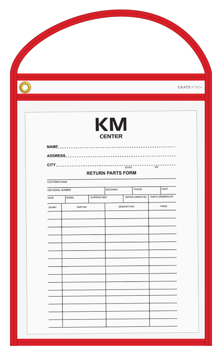 CAATS Neon Stitched Work Ticket Holders