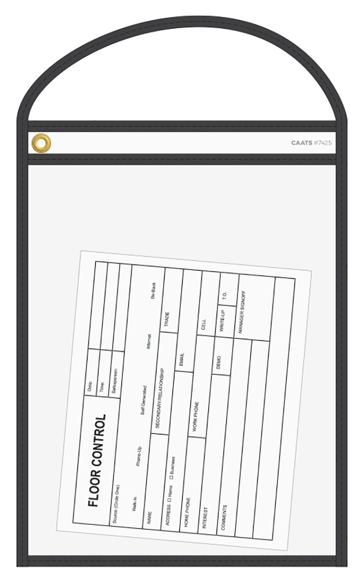 CAATS Neon Stitched Work Ticket Holders