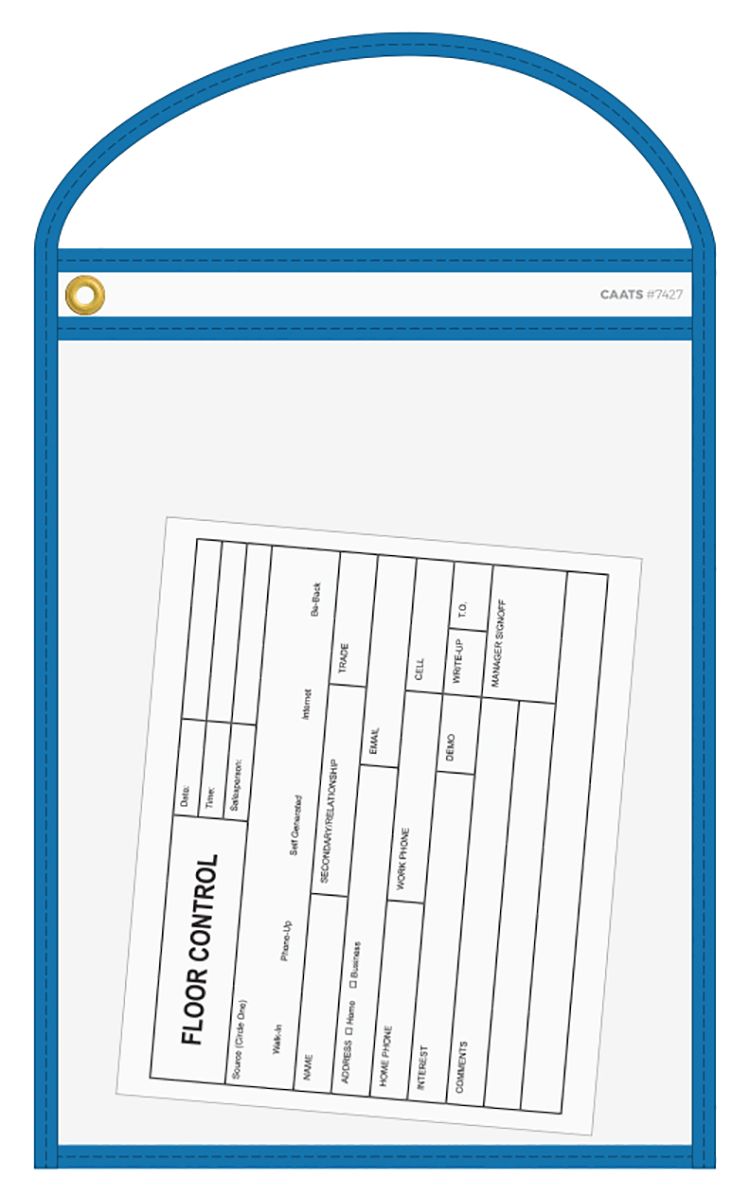 CAATS Neon Stitched Work Ticket Holders