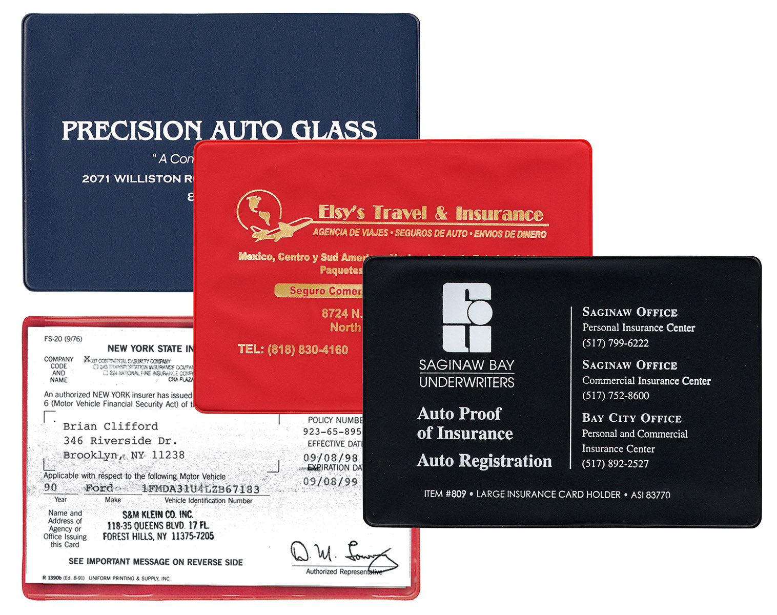 [CUSTOM] X-Large Insurance Card Holder (809)