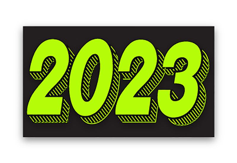 Fluorescent Year Model Decals - Fluorescent Green