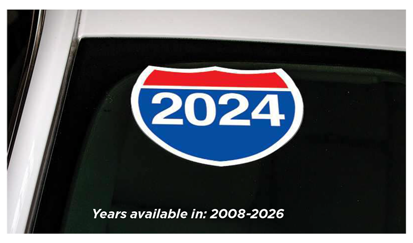 Highway Sign Year Decals