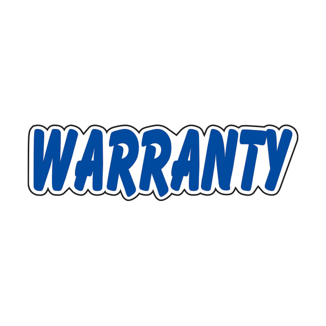 Die Cut Slogan Decals - Blue/White