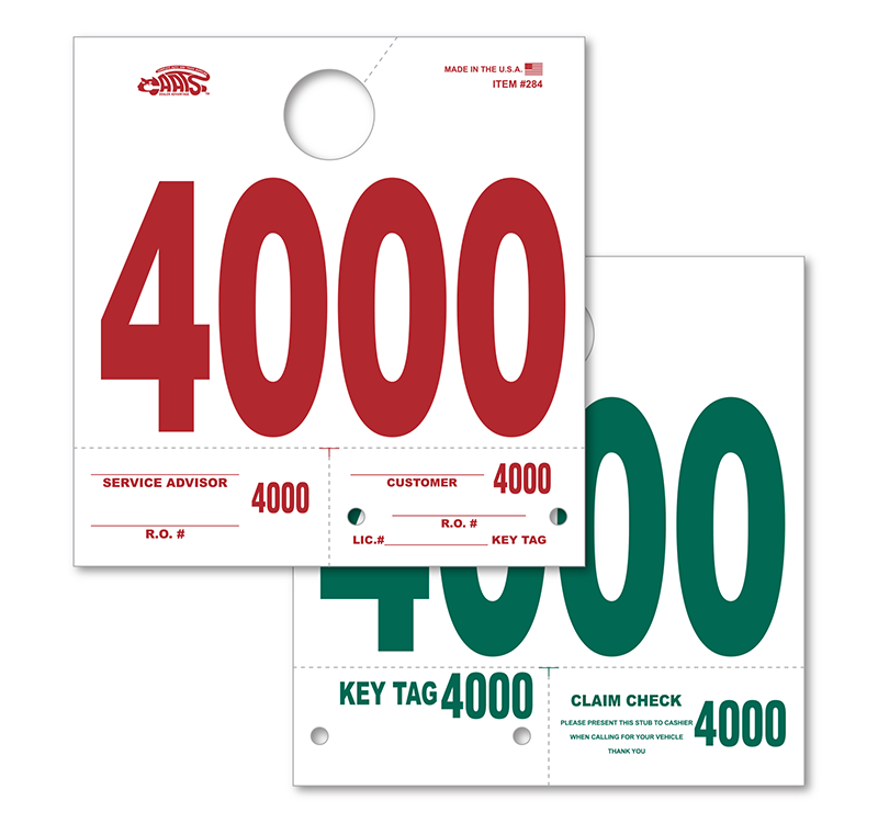 CAATS Heavy Stock Side Padded Dispatch Numbers (HSSP)